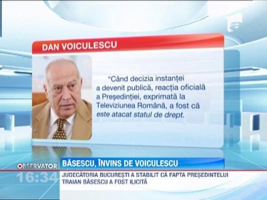 Traian Basescu, invins de Dan Voiculescu
