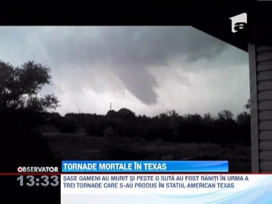 Trei tornade au facut prapad in statul american Texas