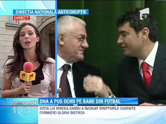 DNA: LPF a virat bani din drepturile TV in contul sotiei lui Mircea Sandu, seful FRF
