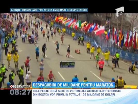 Despagubiri pentru victimele atentatelor de la maratonul din Boston