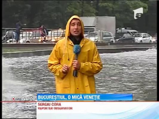 Mai multe bulevarde din Capitala, inchise din cauza inundatiilor