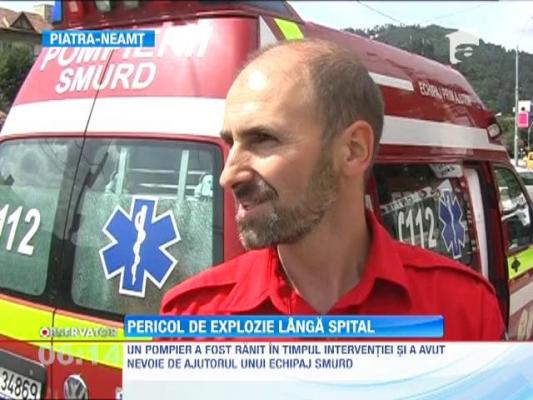 Piatra Neamt: pericol de explozie langa Spitalul Judetean!