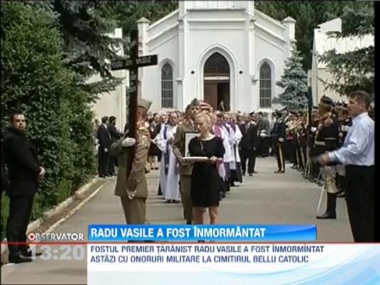 Fostul premier taranist Radu Vasile a fost inmormantat