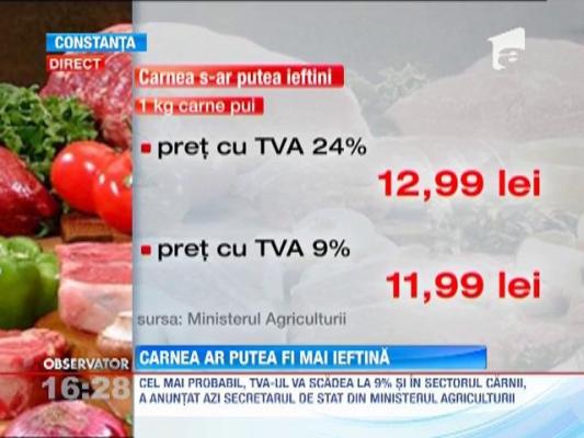 TVA redus in sectorul carnii