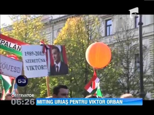 Miting de sustinere pentru premierul Viktor Orban