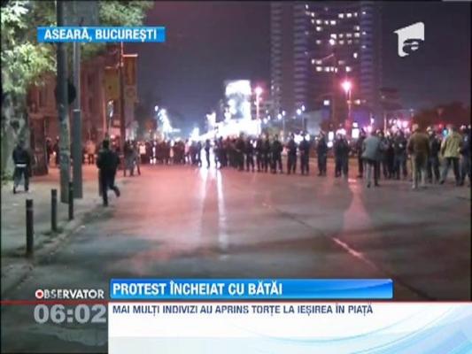 Incidente intre manifestanti si jandarmi, la protestele fata de proiectul de la Rosia Montana