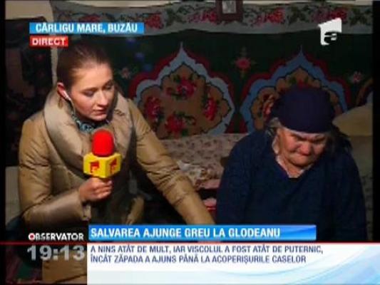 Localnicii din Glodeanu Siliştea au fost eliberați din nămeți, dar încă sunt în pericol