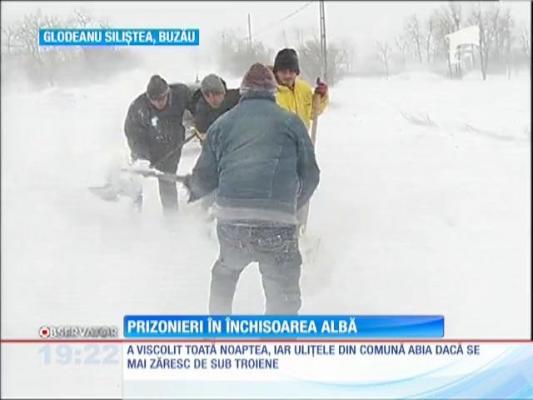 Comuna Glodeanu Siliştea din Buzău este din nou sub asediul iernii