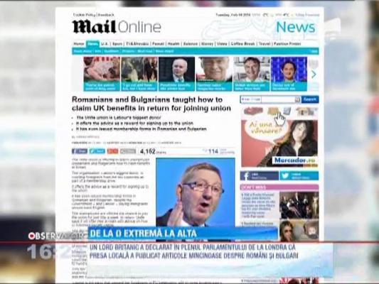 Pesa din Anglia, acuzată că a publicat articole mincinoase despre români şi bulgari