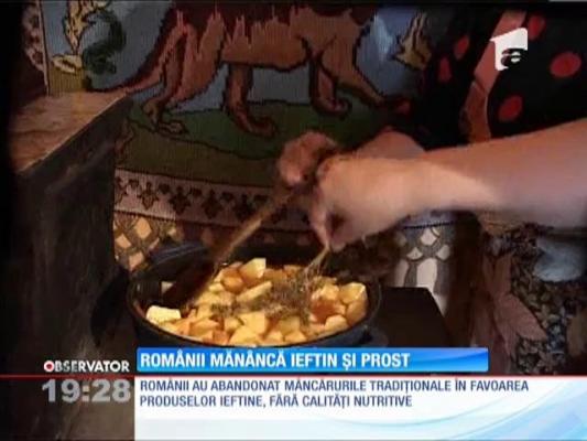 Românii mănâncă cel mai prost din Uniunea Europeană