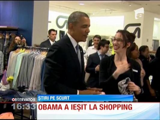 Barack Obama, la cumpărături