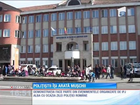 Polițiștii din Alba, exercițiu demostrativ spectaculos