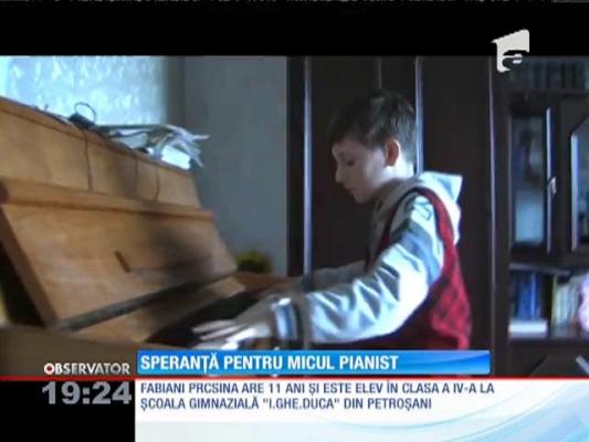 Speranță pentru micul pianist ORFAN