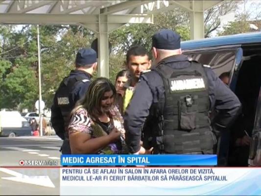 Medic din Arad, îmbrâncit de rudele unui pacient
