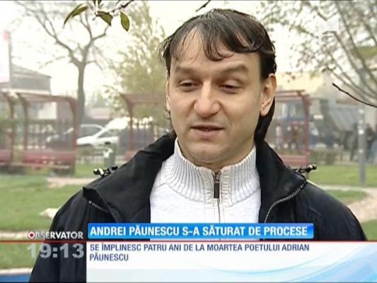 Andrei Păunescu s-a săturat de procese