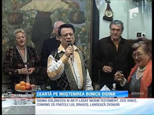 Ceartă în familia Dolănescu, pe moștenirea bunicii Didina