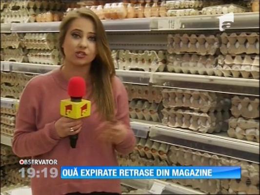 Ouă expirate retrase din magazin