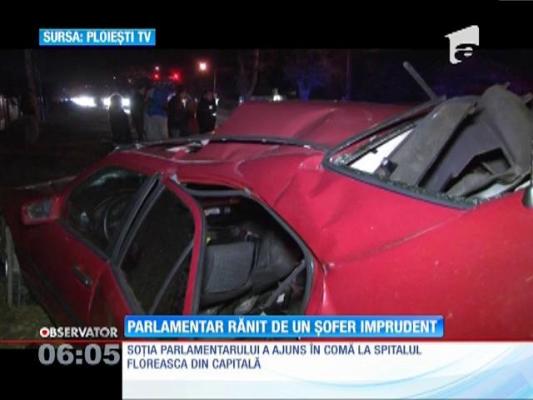 Parlamentar rănit de un șofer imprudent
