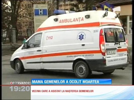 Update / Mamă de gemeni, accident în ambulanţă, lângă spital