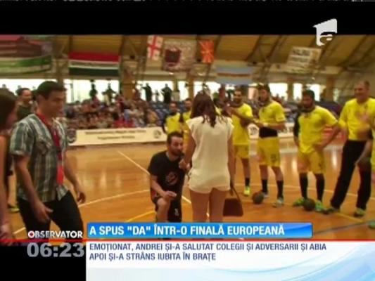 Un handbalist de la Odorheiu Secuiesc și-a cerut iubita de soție, înaintea unei finale de competiții europene