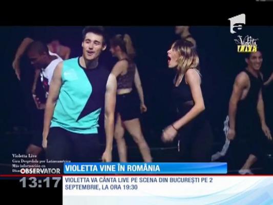 Violetta vine în România