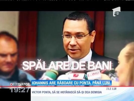 Iohannis are răbdare cu Ponta, până luni