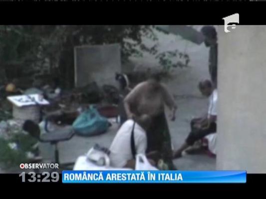 Româncă arestată în Italia