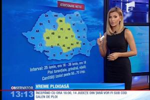 BREAKING NEWS! Cod galben de PLOI în România!