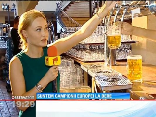 Românii, campionii Europei la bere