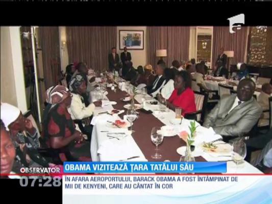 Obama vizitează Kenya, țara tatălui său