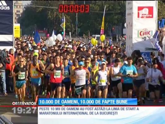 10.000 de euro strânşi pentru scopuri caritabile la Maratonul Internaţional Bucureşti