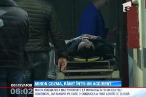 Miron Cozma, implicat într-un accident rutier la intrarea în Craiova. El a fost dus la spital