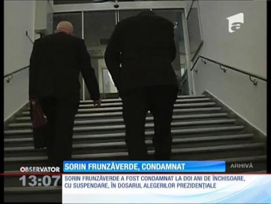 Șeful CJ Caraș-Severin, Sorin Frunzăverde, condamnat la doi ani de închisoare