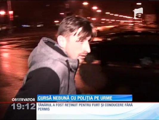 Cursă nebună cu poliţia pe urme pe străzile din Bucureşti