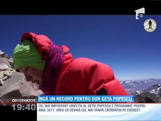 Alpinista Geta Popescu a reuşit să cucerească cel mai înalt vârf din America de Sud