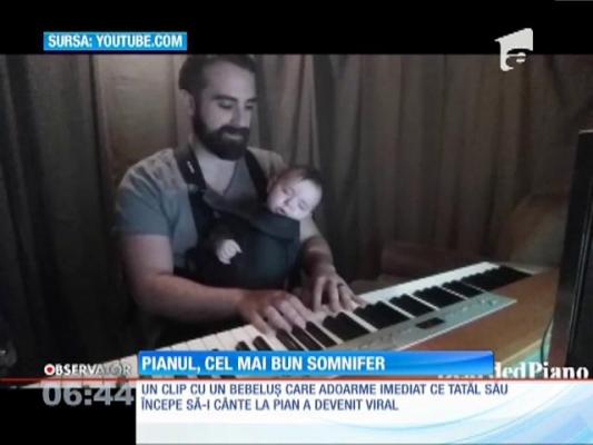 Pianul, cel mai bun somnifer pentru un bebeluş