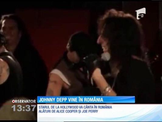 Johnny Depp vine în România