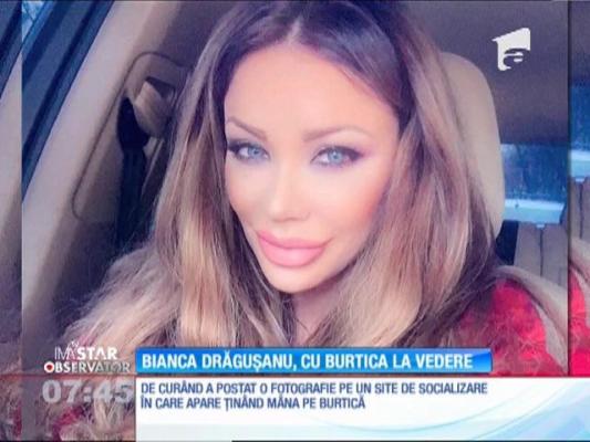 Bianca Drăguşanu nu îşi mai ascunde burtica de gravidă
