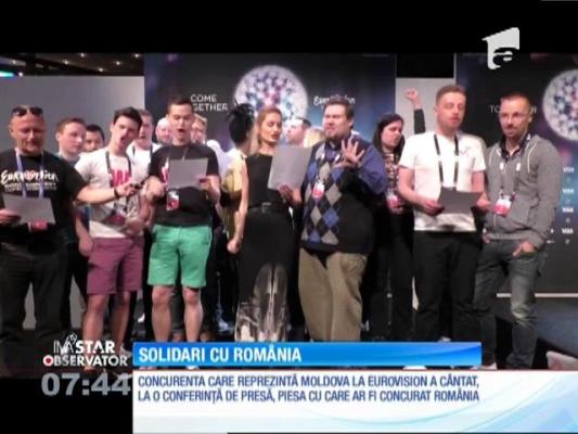 Delegaţia Republicii Moldova de la Eurovision, solidară cu România