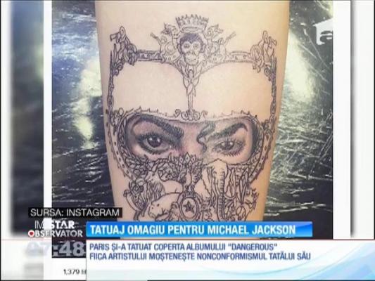 Fiica regretatului Michael Jackson, tatuaj omagiu