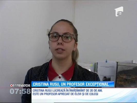 Cristina Rusu, în etapa finală a campaniei naţionale "Liga Profesorilor Excepţionali"