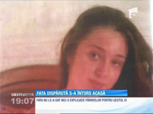 Denisa, adolescenta dată dispărută de pe 20 iunie, s-a întors acasă