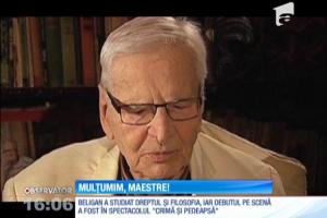PRIMELE REACŢII după moartea maestrului Radu Beligan: "A murit ultimul stâlp mare al teatrului românesc”