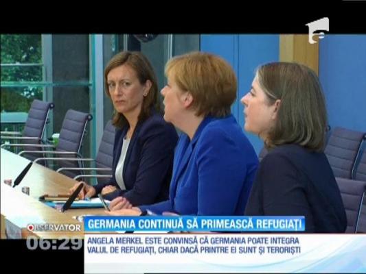 Angela Merkel: "Germania va continua să primească refugiaţi"