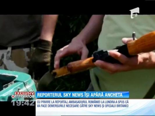 EXCLUSIV: Stuart Ramsay, reporterul Sky News, îşi apără ancheta despre presupusul trafic de arme în România