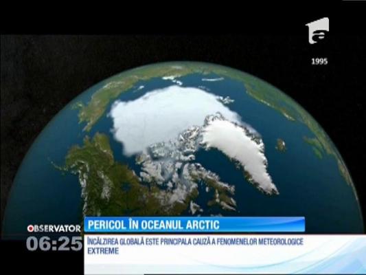 Suprafața de gheață a Oceanului Arctic se topește într-un ritm alarmant