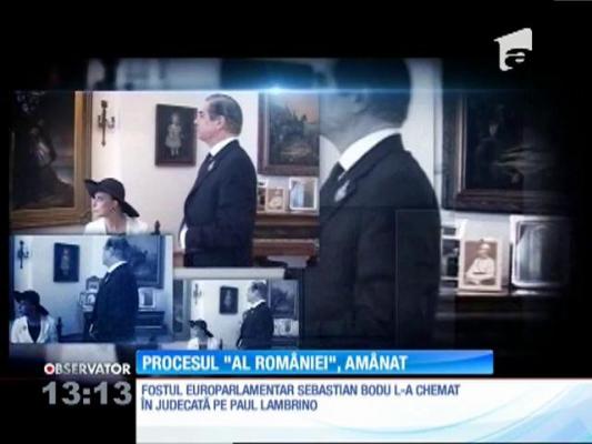 Prinţul Paul Lambrino a fost chemat în judecată de fostul europarlamentar Sebastian Bodu