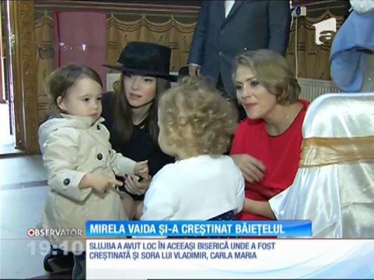 Mirela Boureanu Vaida şi-a creştinat băieţelul