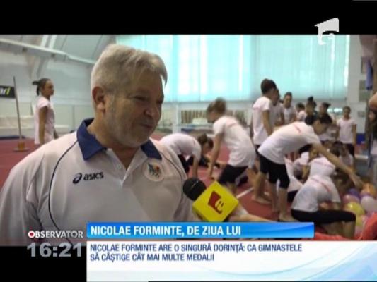 Antrenorul lotului de gimnastică, Nicolae Forminte, a împlinit 60 de ani