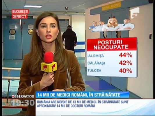 România duce lipsă de 13 mii de medici